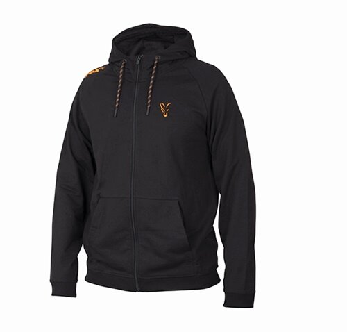 Fox Collection LW Hoodie Black/Orange Gr.M
