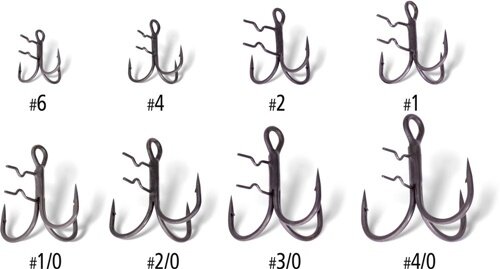 Quantum Claw Treble Hooks 3Stück Gr.3/0