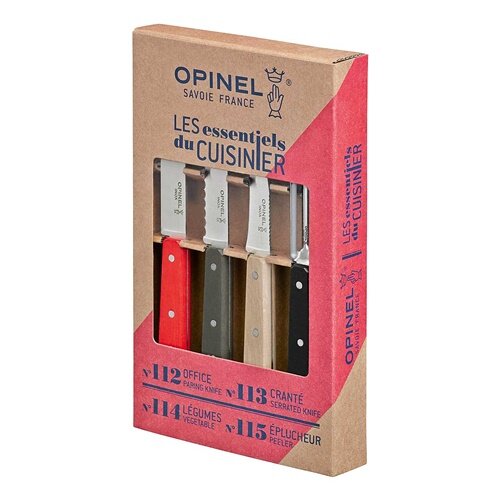 Opinel Küchenmesser-Set Essentials 4-teilig