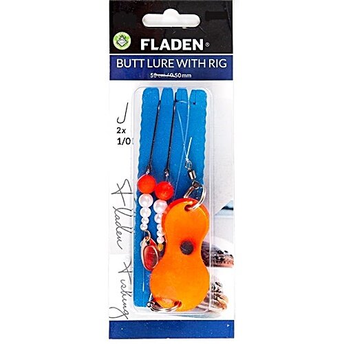 Fladen Butt lure w rig 40g 55cm line 0.50mm 1/0 orange