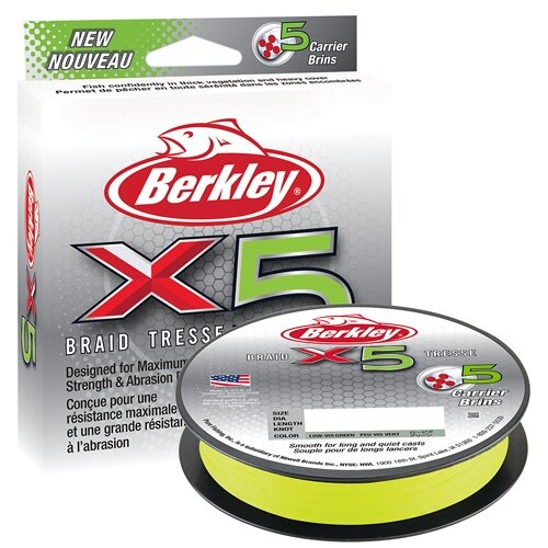 Berkley X5 Braid 300m 0,08mm 7,6kg flame green