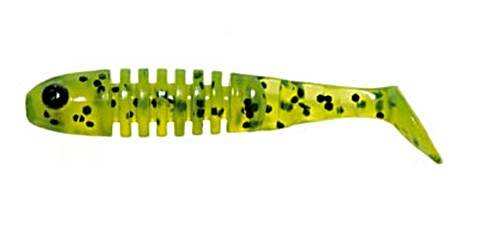 Delalande Skeleton 8cm chartreuse pepper Gummifisch