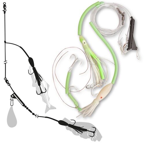 Zebco Z-Sea Lumb Rig selbstleuchtend 7/0 65kg 1,20mm 280cm