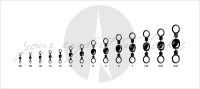 VMC Barrel Swivel polished 15 Stück Gr.8