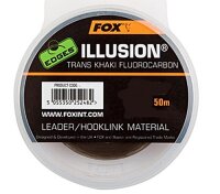 Fox Edges Illusion Leader 0.40m 9,1kg 50m Trans Khaki