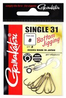 Gamakatsu Hooks Single 31 Gr.4 6Stück - Wurmhaken