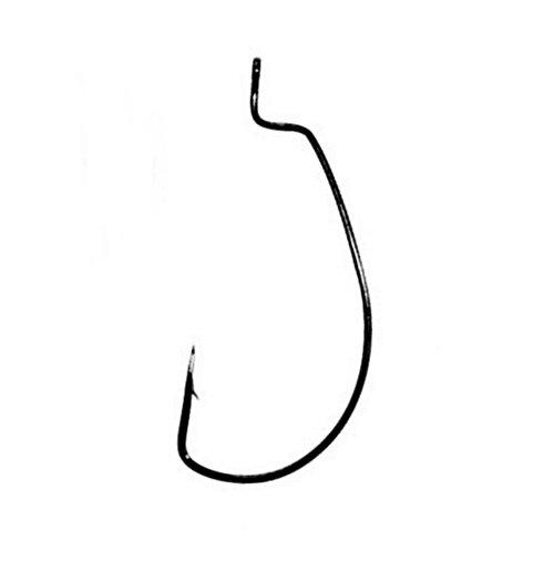 Gamakatsu Worm Offset EWG Hooks black Gr.5/0 - Wide Gap Haken
