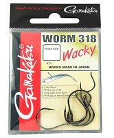 Gamakatsu Worm Wacky Hooks Gr.1 6Stück - Dropshot Haken