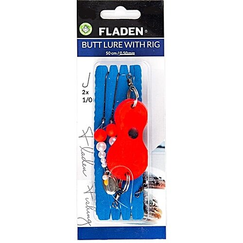 Fladen Butt lure w rig 80g 55cm line 0.50mm 1/0 red