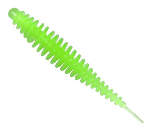 Magic Trout T-Worm I-Tail Knoblauch 1,5g 6,5cm neon grün