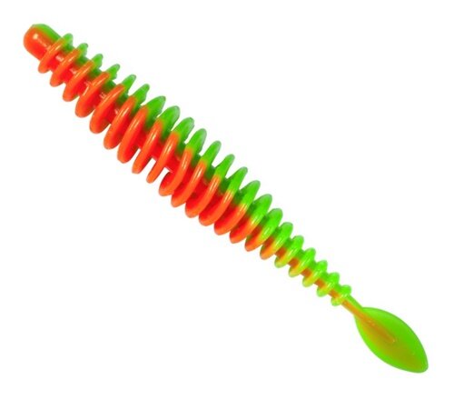Magic Trout T-Worm P-Tail Käse 1,5g 6,5cm neon grün/orange