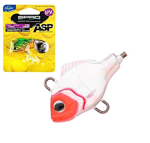 Spro ASP Jigging Spinner UV White Bleeder 21g