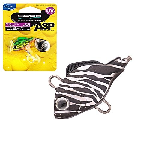 Spro ASP Jigging Spinner UV Zebra 10g