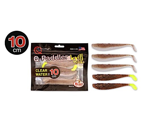Quantum Q-Paddler Power Packs 10cm 3x wakasagi + 2x brown shiner Clear Water Mix Krill