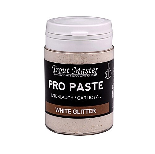 Spro Trout Master Pro Paste 60g garlic white glitter Forellenteig