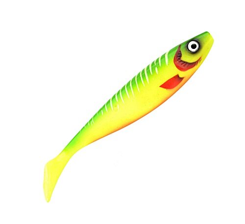 Spro Wob Shad 2.0 12cm white firetiger