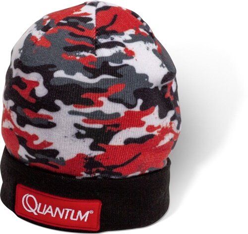 Quantum Winter Cap schwarz/rot camou