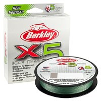 Berkley X5 Braid 150m 0,20mm 20,6kg LVgreen