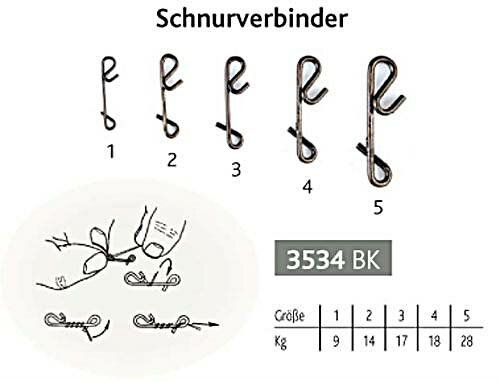 VMC Knotenlosverbinder Gr.1 9kg neu 15 Stück knotlos schwarz