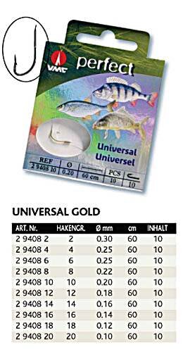 VMC Perfect Allroundhaken gold Gr.10