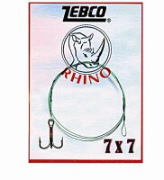 Zebco Rhino Edelstahlvorfach 7x7 m. Drilling 5kg 60cm 1...