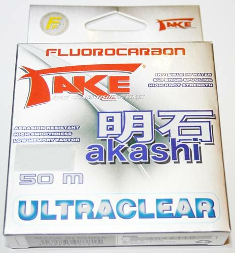 Lineaeffe Take Akashi Fluorocarbon 50m 0,10mm 2,0kg ultraclear