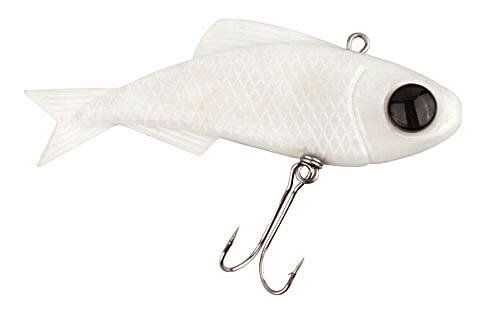 DAM Effzett T-Bone Vibro Shad 85mm Pearl White