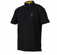 Fox Collection Polo Shirt black/orange Gr.XXL