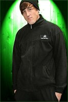 Black Label Baits Fleece Jacke schwarz Gr.M