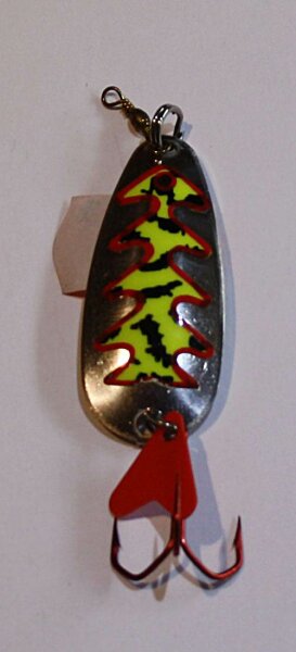 Profi Blinker mit Drilling, Größe: B, gelb getigert