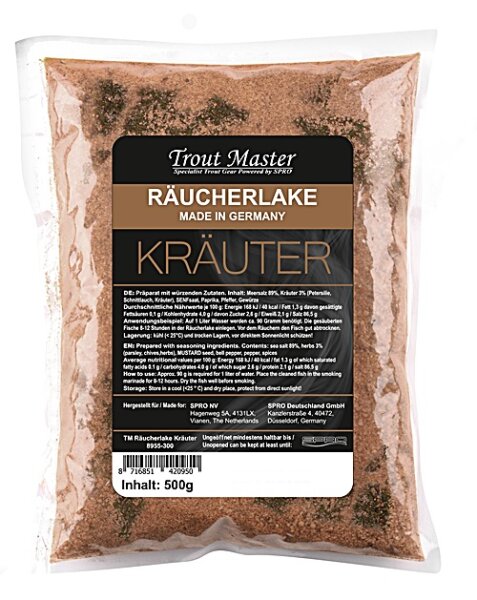 Spro Trout Master Räucherlake Kräuter 500g