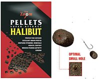 CarpZoom Halibut Pellets mit Loch 20mm 800g