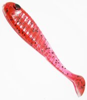 Delalande Mister D 12,5cm red glitter black Gummifisch