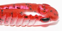 Delalande Mister D 12,5cm red glitter black Gummifisch