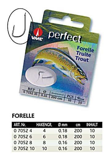 VMC Perfect Haken-Forelle 200cm Gr. 8