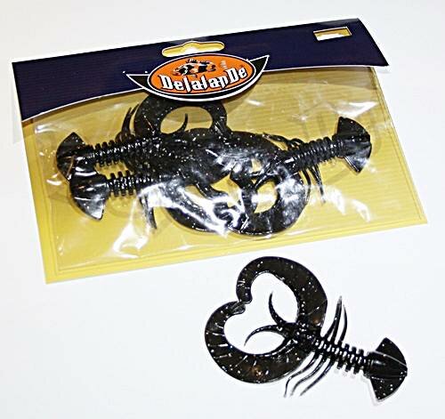 Delalande Crazy Craw 9cm smoke 4 Stück