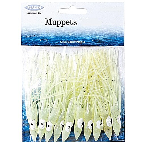 Fladen Octopus Muppets 9cm 10St. fluo
