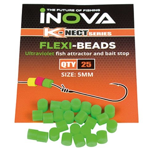 INOVA Flexi Beads green 25pcs. 5mm