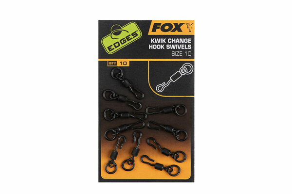 Fox Edges Kwik Change Heli Swivels Größe 10