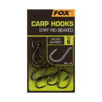 Fox Carp Hooks Stiff Rig Beaked Gr.6