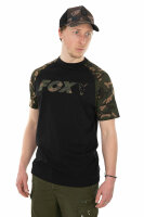 Fox T-Shirt Raglan black/camo Gr.XXL