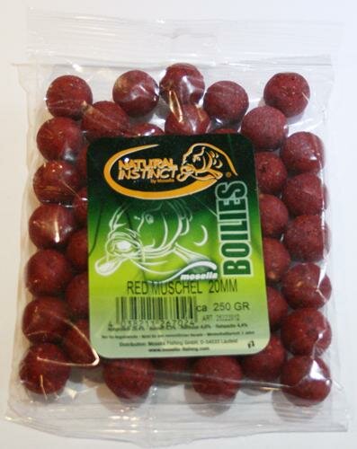 Mosella Natural Instinct Boilies 20mm Red Muschel 250g