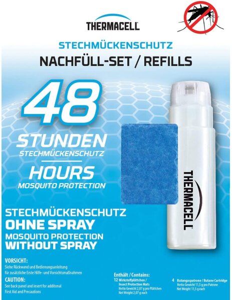 Thermacell R4 Nachfüllpack 48 Stunden + 4 Gaspatronen