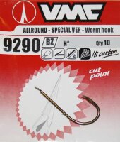 VMC Allround Special Wurmhaken mit Plättchen Gr.4