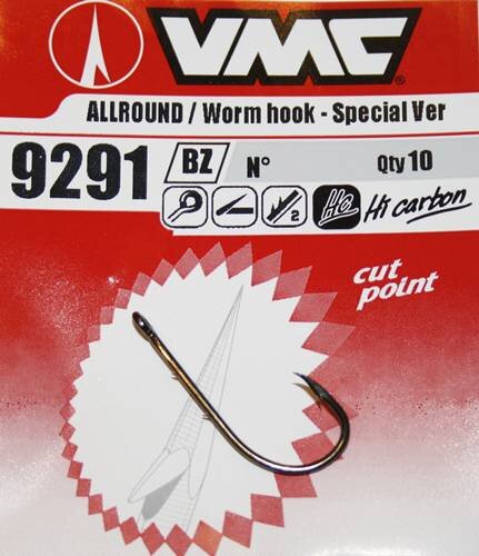 VMC Allround Special Wurmhaken mit Öse Gr.8