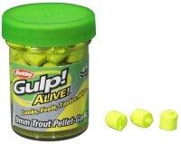 Berkley Gulp Alive Trout Pellet 9mm Garlic Chartreuse