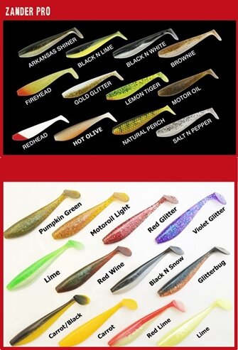 FOX Rage Zander Pro Shad 5,5" 14cm Red Head