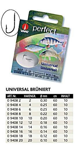 VMC Perfect Allroundhaken bruniert Gr.8