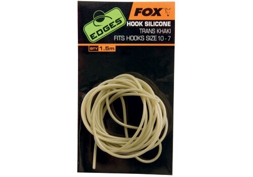 FOX Edges Hook Silicone 1,5m For Hook Sizes 10 - 7 Trans Khaki