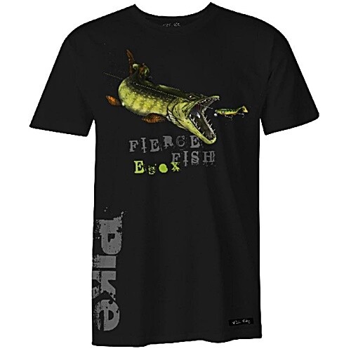 Fladen T-shirt Hungry Pike black XXXL